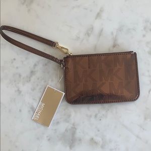 Michael Kors Rose Gold Metallic Wristlet